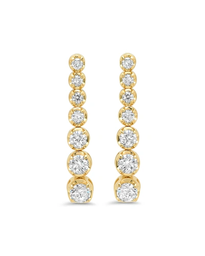 Jennifer Meyer 18k Gold 7-diamond Tennis Stud Earrings