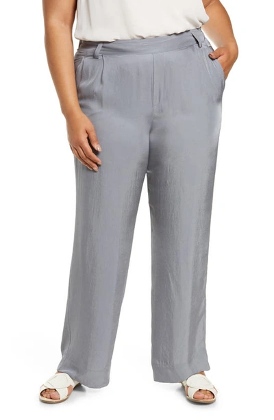 Vince Camuto Wide Leg Pull-on Pants In Steel Blue