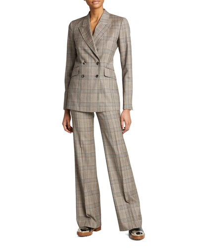 Gabriela Hearst Vesta Plaid Wool Pants In Wool Plaid