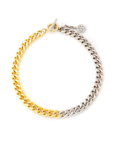 Ben-amun Two-tone Link Necklace In Gold/silver In Yellow/silver