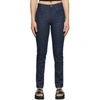 Frame Blue 'le Italien' True Straight Jeans In Blau