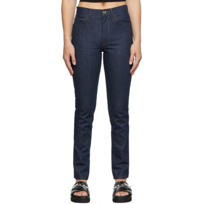 Frame Blue 'le Italien' True Straight Jeans In Blau | ModeSens