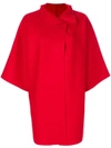 Harris Wharf London Oversized Cape Jacket - Red