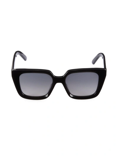 Dior Oversized Square Acetate Sunglasses In Shiny Black