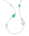 Ippolita Rock Candy Luce Medium Stone Collar Necklace In Cascata In Blue Pattern