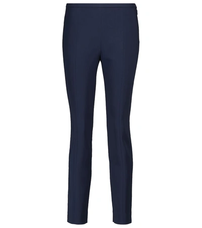 The Row Sotto High-rise Slim Cady Pants In Blue