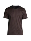 Theory Men's Vestal Jacquard Crewneck T-shirt In Beacon Multi