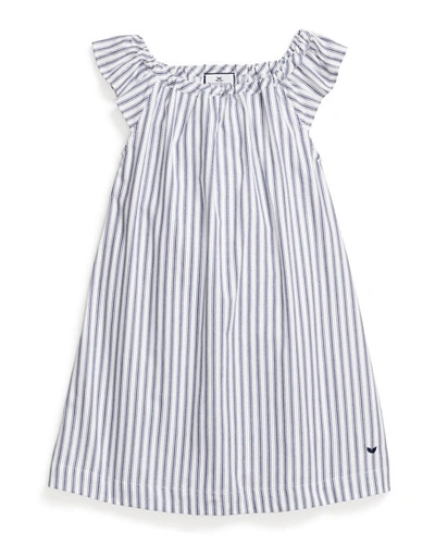 Petite Plume Babies' Kid's Isabelle French Ticking Striped Nightgown In Multi Pattern