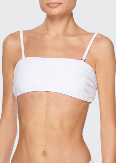 Ramy Brook Venice Square-neck Bikini Top In White