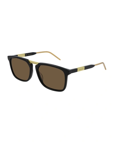 Gucci Men's Gg0842s Sunglasses In Black