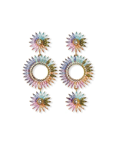 Mignonne Gavigan Madeline Lux Crystal Drop Earrings In Multi