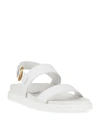 Gianvito Rossi Bilbao Sporty Napa Slingback Sandals In White