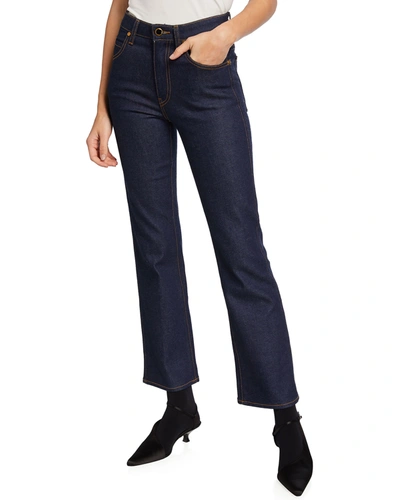 Khaite Vivian Boot-cut Jeans In Raw