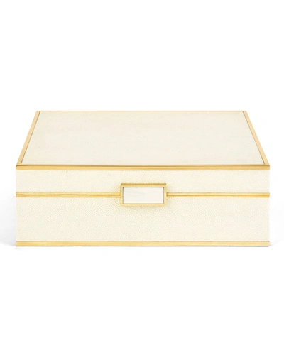 Aerin Large Faux-shagreen Jewelry Box