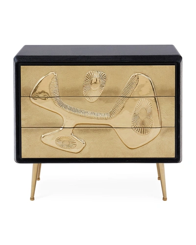 Jonathan Adler Reform 3-drawer Chest In Ebonized