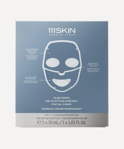 111skin Sub-zero De-puffing Energy Facial Mask 5 X 30ml In Colorless