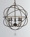 Crystorama 5-light Solaris Mini Chandelier In Black