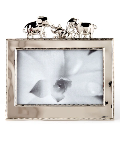 Michael Aram Elephant 4" X 6" Picture Frame In Silver