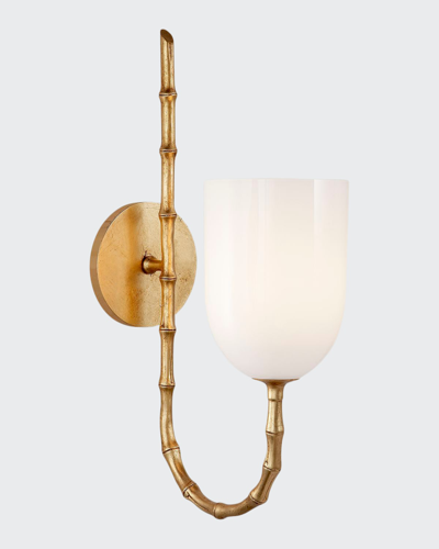 Aerin Edgemere Wall Light In Burn Slv Leaf