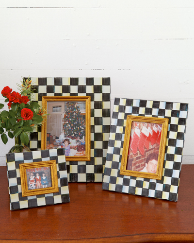 Mackenzie-childs Small Courtly Check Photo Frame