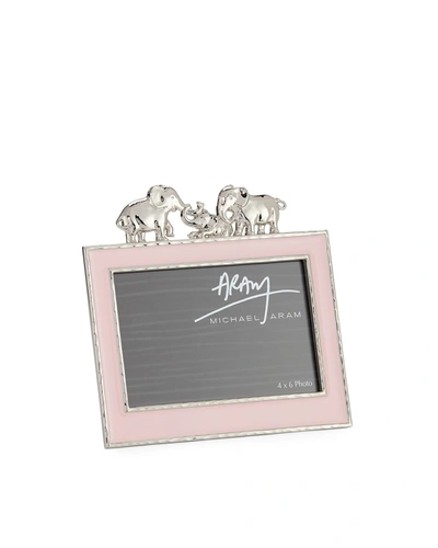 Michael Aram Girls' Elephant 4" X 6" Picture Frame, Pink