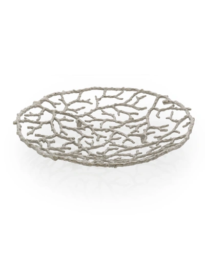 Michael Aram Ocean Reef Centerpiece Platter In Silver