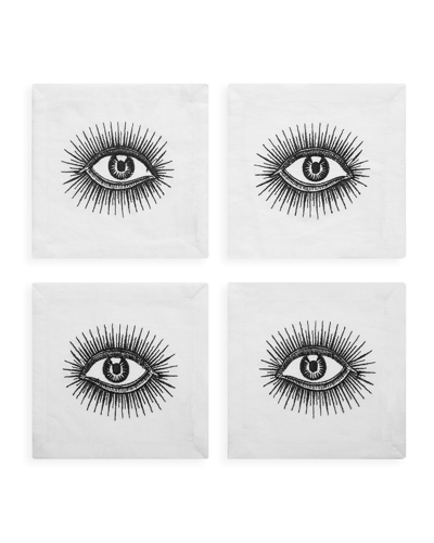 Jonathan Adler Eyes Cocktail Napkins, Set Of 4