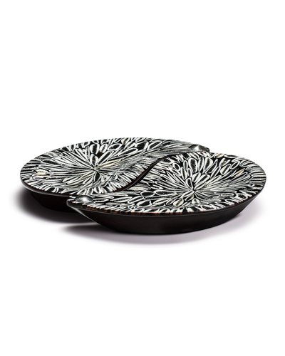 Ladorada Almendro Set Of Two Yin-yang Trays