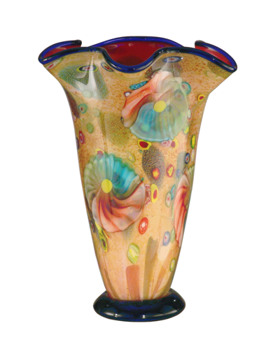 Dale Tiffany Coast Sand Decorative Art Glass Vase In Multi