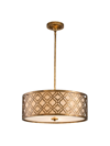 Lucas + Mckearn Arabella Large Convertible Pendant In Distressed Gold