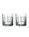 Orrefors Street Double-old Fashioneds, Set Of 2 In Clear