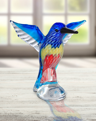 Dale Tiffany Hailey Art Glass Figurine In Blue