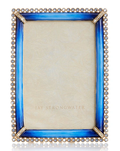 Jay Strongwater Stone Edge Picture Frame, 4 X 6 In Lapis