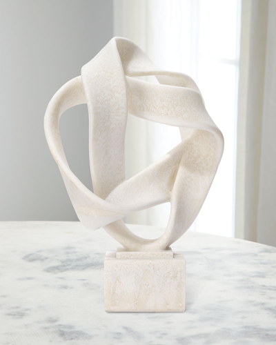 Jamie Young Intertwined Object On Stand In White