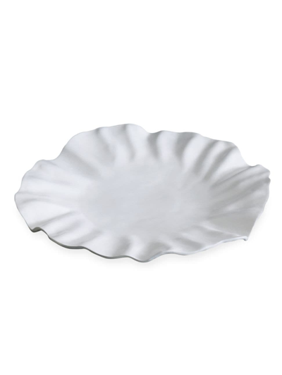 Beatriz Ball Vida Bloom Large Round Platter In White