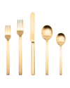 Mepra Stile Ice Oro 20-piece Flatware Set In Gold-tone