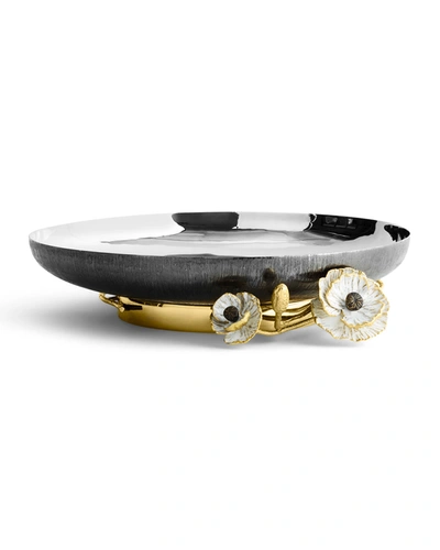 Michael Aram Anemone Medium Footed Platter In No Color