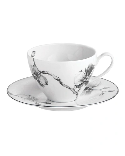 Michael Aram Black Orchid 2-piece Porcelain Cup & Saucer Set