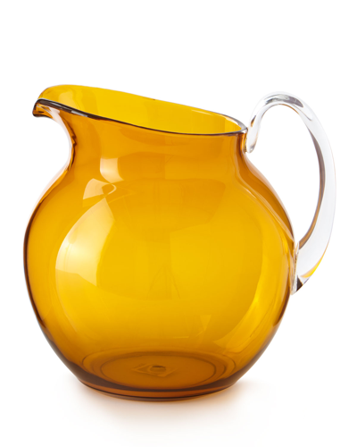 Mario Luca Giusti Palla Transparent Acrylic Pitcher, Amber