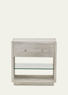 Interlude Home Cassian Hair On Hide Bedside Chest