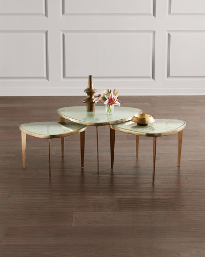 Interlude Home Trio Of Jan Bunching Coffee Tables