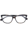 Fendi Eyewear Cat-eye Glasses - Brown