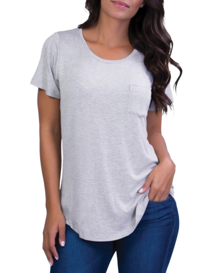 Belly Bandit Maternity Perfect Nursing Tee In Grey
