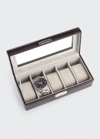 Royce New York Five Slot Watch Box In Brown