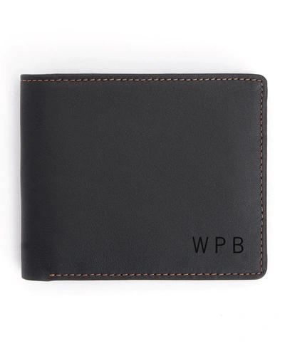 Royce New York Rfid Blocking Bifold Wallet, Personalized In Blank And Tan