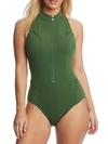 Magicsuit Deep Dive Coco Underwire One-piece Swimsuit In Olive