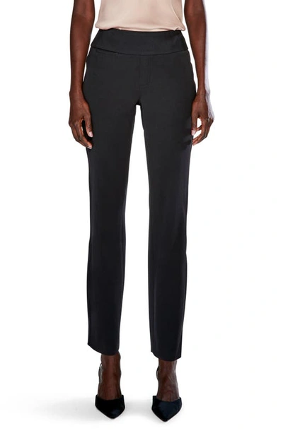 Nic + Zoe Wonderstretch Straight-leg Pants In Black