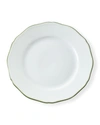 Raynaud Touraine Double Filet Dessert Plate In White/green