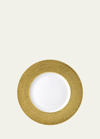 Bernardaud Ecume Gold Charger Plate In White, Gold