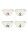 Spode Meadow Lane Set Of 4 Cereal Bowls In White